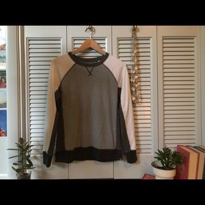 Grey and White Pullover